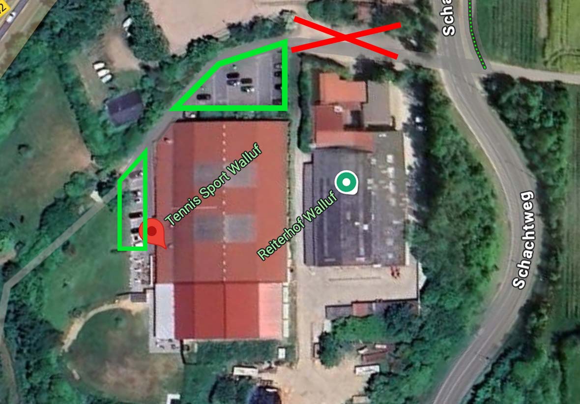 Tennis Sport Walluf Google Earth Maps Parkplatz